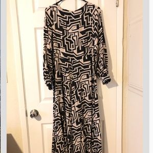 H&M Richard Allen Circle-skirt Maxi Dress